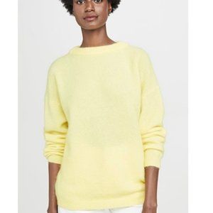Acne Studios Mohair Crewneck Sweater Yellow XS
